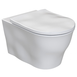 Sanindusa Magmma miska WC z deską wolnoopadającą wisząca bez kołnierza biały mat 147034604