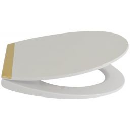 Sepio deska sedesowa Model 203 biała/złota 10DESWCGDU203