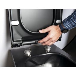 Sapho Avva deska sedesowa wolnoopadająca czarny mat 100787-110