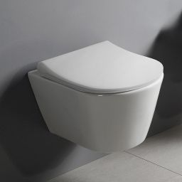 Sapho Avva miska WC wisząca bez kołnierza Rimless biała 100314