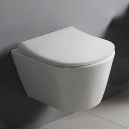 Sapho Avva miska WC z funkcją bidetu wisząca bez kołnierza Rimless biała 100312