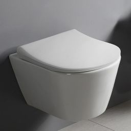 Sapho Avva deska sedesowa wolnoopadająca Slim biały/chrom 100787