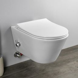 Sapho Avva miska WC bez kołnierza Rimless z funkcją bidetu biały 100315