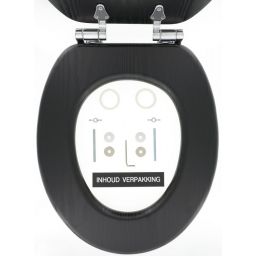 Tiger Blackwash deska sedesowa wolnoopadająca czarna 252030746