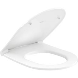 Villeroy & Boch Subway Universo TwistFlush Combi-Pack miska WC wisząca bez kołnierza CermicPlus z deską wolnoopadającą Weiss Alpin 4670T9R1
