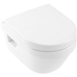Villeroy & Boch Architectura combi-Pack zestaw miska WC wisząca bez kołnierza z deską wolnoopadającą Weiss Alpin 4687HR01
