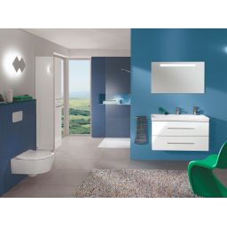 Villeroy & Boch Avento Combi-Pack miska WC wisząca z deską wolnoopadającą Weiss Alpin 5656RS01
