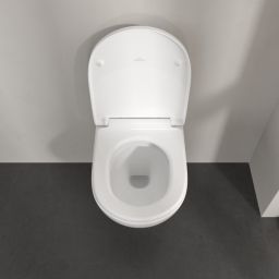 Villeroy & Boch O.Novo miska WC wisząca bez kołnierza ze spłukiwaniem wirowym Weiss Alpin 5660C001