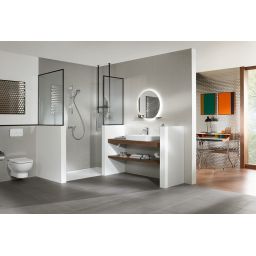 Villeroy & Boch O.Novo miska WC wisząca bez kołnierza ze spłukiwaniem wirowym Weiss Alpin 5C39C001