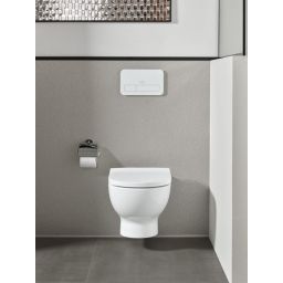 Villeroy & Boch O.Novo miska WC wisząca bez kołnierza ze spłukiwaniem wirowym Weiss Alpin 5C39C001