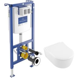 Villeroy & Boch ViConnect zestaw stelaż z miską i deską biały ( 92242700, 5656R001, 9M87S101)