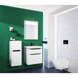 Villeroy & Boch Subway 2.0 Combi-Pack miska WC wisząca bez kołnierza CeramicPlus z deską wolnoopadającą Weiss Alpin 5614R2R1