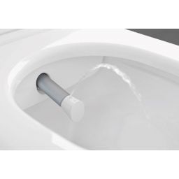 Villeroy & Boch ViClean Combi-Pack miska WC myjąca wisząca bez kołnierza CeramicPlus z deską Weiss Alpin V0E100R1