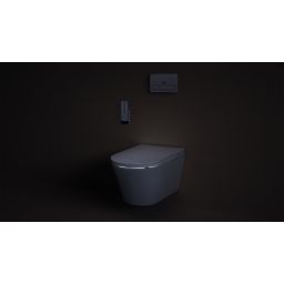 Villeroy & Boch Tivo toaleta myjąca wisząca bez kołnierza ze spłukiwaniem wirowym Weiss Alpin V22EM101