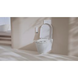 Villeroy & Boch Tivo toaleta myjąca wisząca bez kołnierza ze spłukiwaniem wirowym Weiss Alpin V22EM101