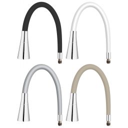 Ferro Elastico II wylewka do baterii kuchennej biały W101W-B