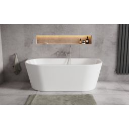 Besco Vica New wanna wolnostojąca 149x80 cm owalna biała #WAS-150VNBO