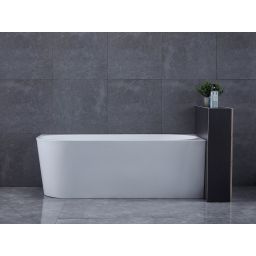 Aqualine Tibera wanna wolnostojąca 170x80 cm przyścienna narożna prawa biała E1015