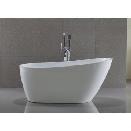 Aqualine Tisa wanna wolnostojąca 150x75 cm owalna akrylowa biała E1575