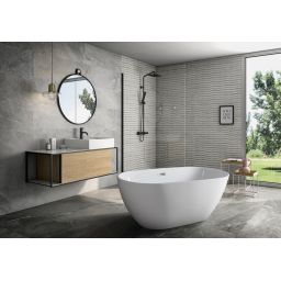 Aqualine Douro wanna wolnostojąca 150x81,5 cm owalna biała E1850