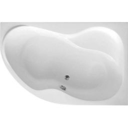 Aqualine Cidlina wanna narożna 150x105 cm prawa biała G3619