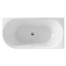 Aqualine Tibera wanna przyścienna 140x70 cm biała E1055