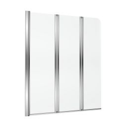 Axel parawan nawannowy 120 cm 3-częściowy chrom połysk/szkło przezroczyste KAAX.1309.1200.LE