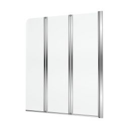 Axel parawan nawannowy 120 cm 3-częściowy chrom połysk/szkło przezroczyste KAAX.1309.1200.PR