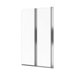 Axel Fliper parawan nawannowy 80 cm 2-częściowy chrom połysk/szkło przezroczyste KAAX.1309.800.PR