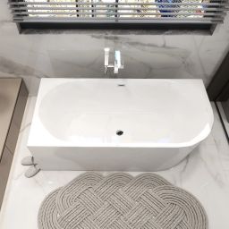 Balneo Avola wanna wolnostojąca 150x75 cm lewa owalna biała J0101010502-3