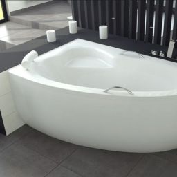 Besco Natalia wanna narożna 150x100 cm lewa biała #WAN-150-NL