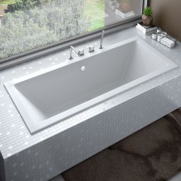 Besco Quadro Slim wanna prostokątna Slim 164,5x75 cm biała #WAQ-165-SL