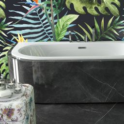 Besco Avita Slim+ wanna narożna Slim 159,5x75 cm prawa biała #WAV-160-NPP