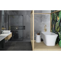 Besco Assos S-Line wanna wolnostojąca 159,4x70 cm prostokątna biała #WMD-160-AL