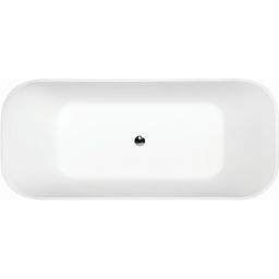 Besco Assos S-Line wanna wolnostojąca 159,4x70 cm prostokątna biała #WMD-160-AL