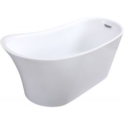 Besco Calima wanna wolnostojąca 170x74 cm owalna biała #WAS-170-C
