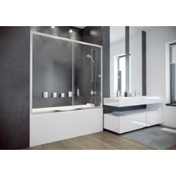 Besco Duo Slide II parawan nawannowy 170 cm szkło przezroczyste DDS-II-170