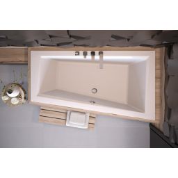 Besco Intima Slim wanna narożna 150x85 cm prawa biała #WAIT-150-SP