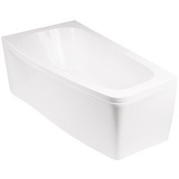 Besco Luna wanna narożna 150x80 cm lewa biała #WAL-150-NL