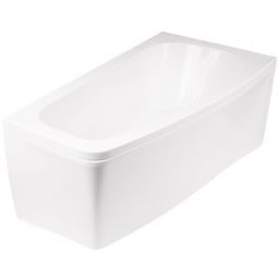 Besco Luna wanna narożna 150x80 cm prawa biała #WAL-150-NP