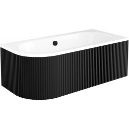 Besco Avita Ryfle Black obudowa do wanny 150 cm czarny mat OAV-150-NSCR