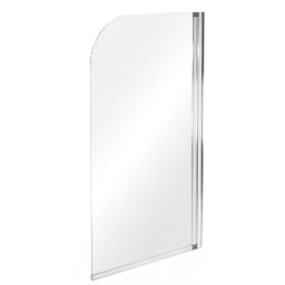 Besco Ambition 1 parawan nawannowy 75x130 cm jednoskrzydłowy szkło przezroczyste z motywem PA-1S