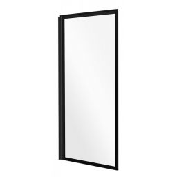 Besco Enzo parawan nawannowy 70x140 cm czarny mat/szkło przezroczyste PEB-1S