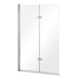 Besco Avigo parawan nawannowy 100x145 cm dwuczęściowy szkło przezroczyste PNA-2S