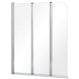 Besco Prime 3 parawan nawannowy 120x140 cm trzyczęściowy szkło przezroczyste PNP-3S