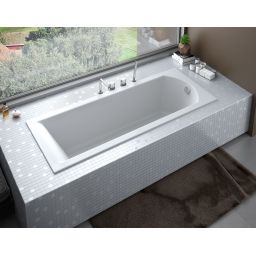 Besco Shea Slim wanna prostokątna Slim 159,5x70 cm biała #WAS-160-SL