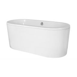Besco Victoria wanna wolnostojąca 160x75 cm owalna biała #WKV-160-WO