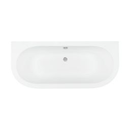 Besco Volya wanna przyścienna 140x75 cm owalna biała #WKV-140-WS