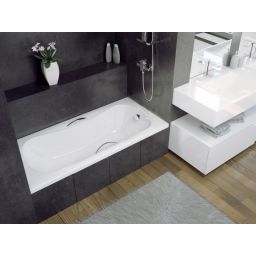 Besco Aria ProSafe wanna prostokątna 140x70 cm biała #WAA-140-PS