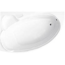 Besco Finezja Nova wanna narożna 139,5x94,5 cm lewa biała #WAF-140-NL